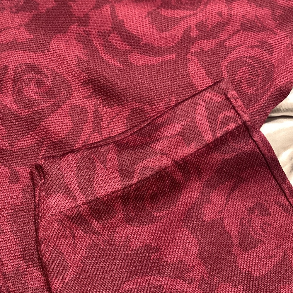 🌹 SPANX • NWOT Soft & Smooth Active 7/8 Original Rose Colored Patterned Leggings - Picture 3 of 7